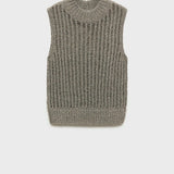 Mango vest sequin in silver
