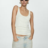 Mango jeans blanca in light denim
