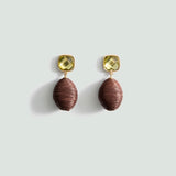 Mango earrings melania in brown