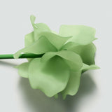 Mango earrings flor in pastel green