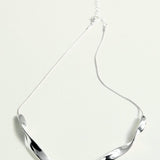 Mango necklace selena in silver