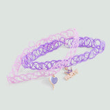Mango necklace birth in lilac