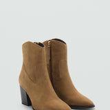 Mango ankle boots adri1 in tobacco