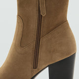 Mango ankle boots adri1 in tobacco