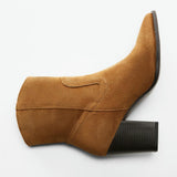 Mango ankle boots adri1 in tobacco