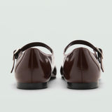 Mango shoes vernice in eggplant