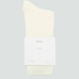Mango socks cas in raw-unbleached