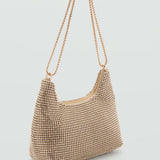 Mango handbag sasha in gold