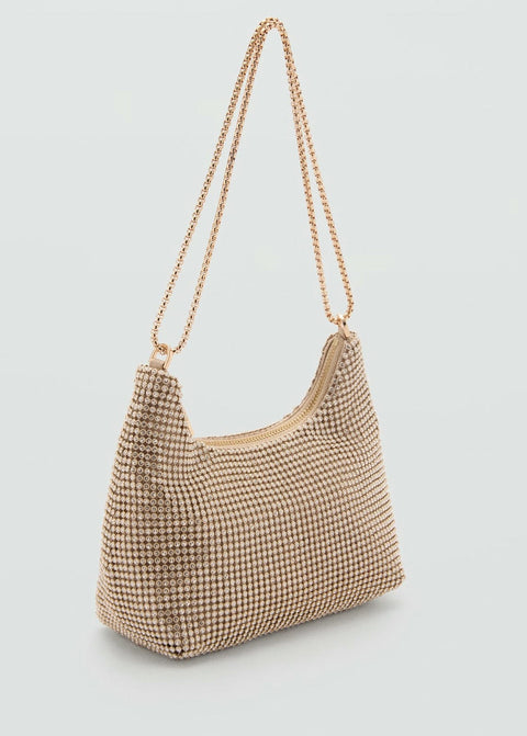 Mango handbag sasha in gold