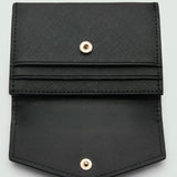 Mango card holder clasict in black