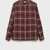 Mango shirt cambrid in eggplant