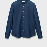Mango shirt chambre1 in dark denim (before 96)