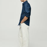 Mango shirt chambre1 in dark denim (before 96)