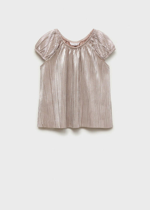 Mango t-shirt blanca in silver