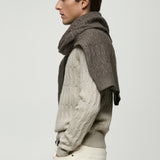 Mango sweater koipe in light vigore grey