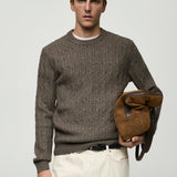 Mango sweater koipe in mink grey