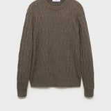 Mango sweater koipe in mink grey
