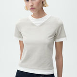 Mango t-shirt doble in grey