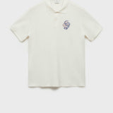 Mango poloshirt cobra in white