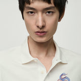 Mango poloshirt cobra in white