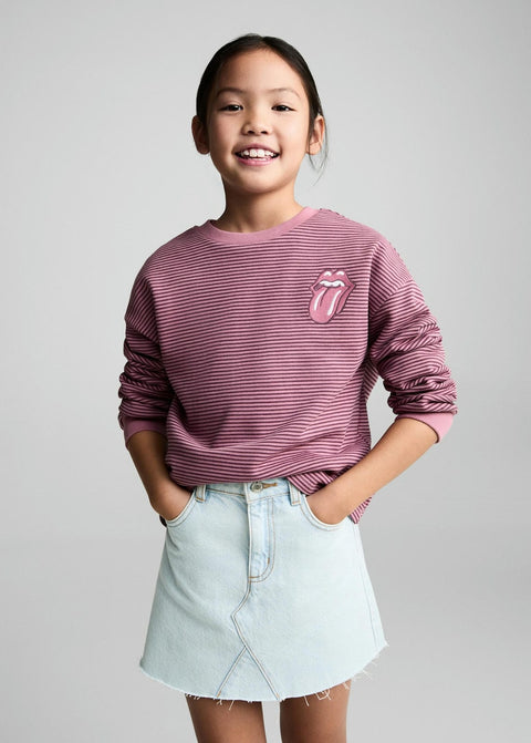 Mango skirt stella in light denim