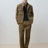 Mango trousers oyster in hunting