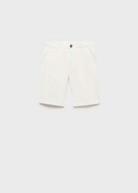 Mango bermudas picoc in white