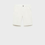 Mango bermudas picoc in white