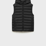 Mango outer vest unicov in black