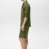 Mango bermudas yorgos in green