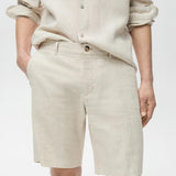 Mango bermudas carp in raw-unbleached