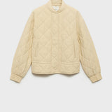 Mango jacket hawaii in pastel yellow