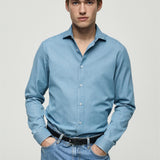 Mango shirt joan in light denim