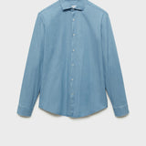 Mango shirt joan in light denim