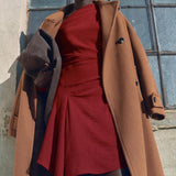Mango dress macarela in red