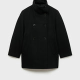 Mango coat maia in black