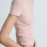 Mango t-shirt belmonte in pastel pink