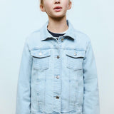 Mango jacket allegra8 in light denim
