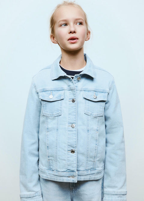 Mango jacket allegra8 in light denim