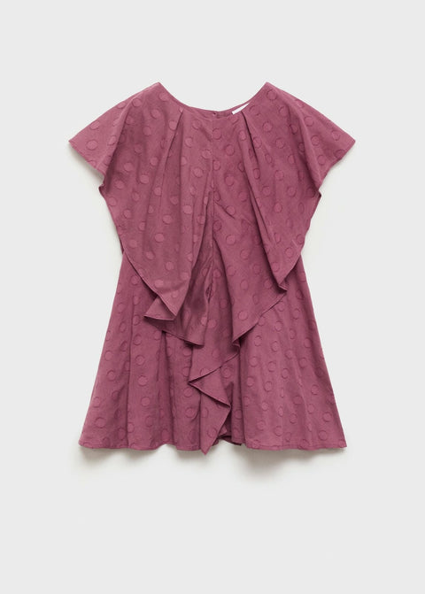 Mango dress sol in purple brown