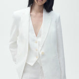 Mango blazer iguana in off white