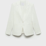 Mango blazer iguana in off white