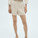 Mango shorts prune in beige