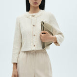 Mango shorts prune in beige