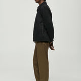 Mango jacket grass in dark grey denim