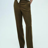 Mango trousers vieira in khaki