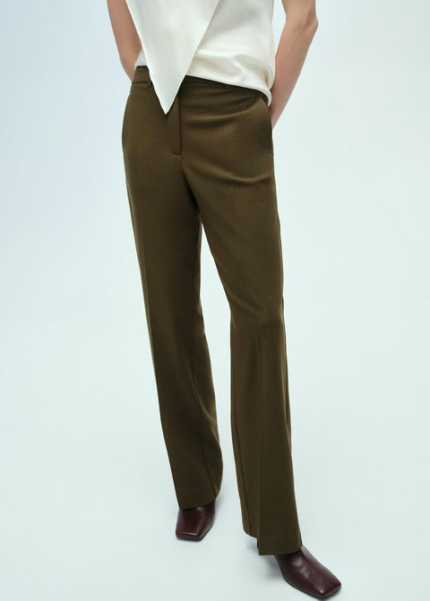 Mango trousers vieira in khaki