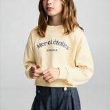 Mango sweatshirt wind in yellow