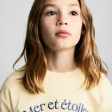 Mango sweatshirt wind in yellow