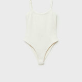 Mango bodysuit beni in beige
